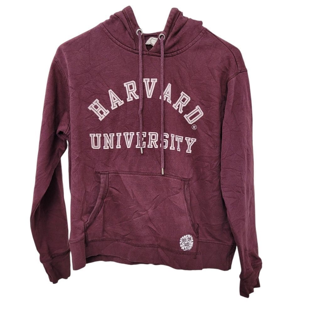 2/$20 L.O.G.G Burgundy Red Harvard University Hoodie Top Size: M